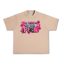 Burro In October we wear pink Cancer Awareness Urban Heavy Tee - HowdyJamesFarm