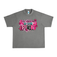 Tornado In October we wear pink Cancer Awareness Urban Heavy Tee - HowdyJamesFarm