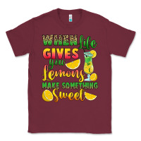 Burgundy when life gives you lemons make something Classic Tee - RanaPortraitStore