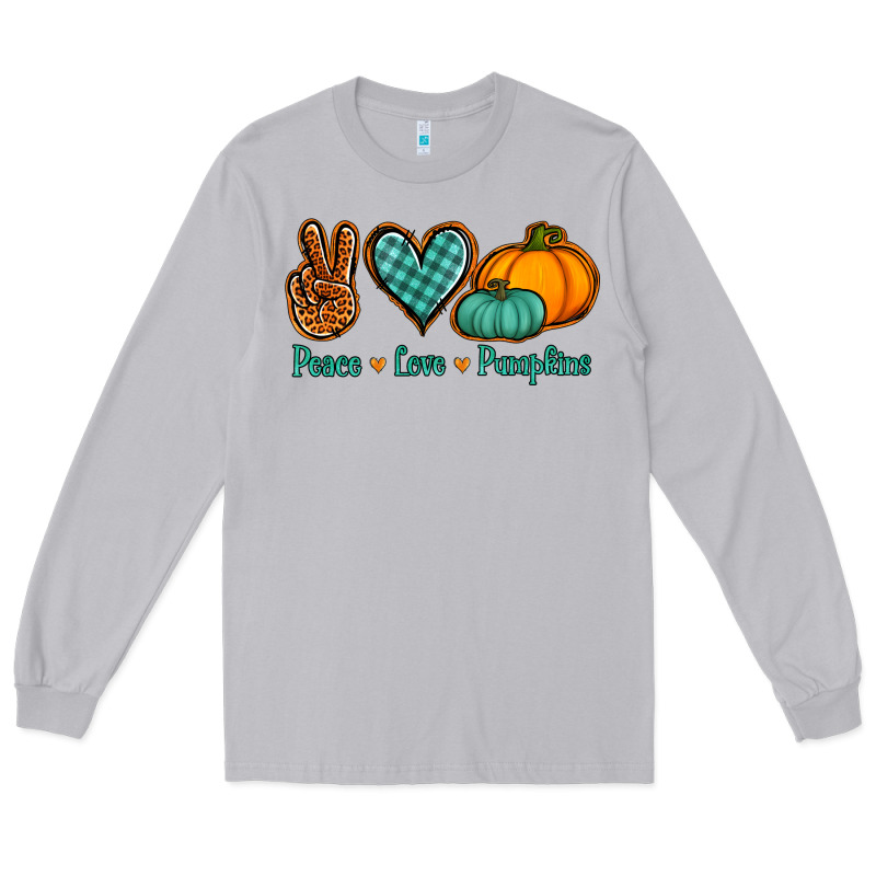 Peace Love Pumpkins Long Sleeve Tee by Jasminsmagicworld | Teevron