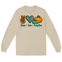 Mushroom peace love pumpkins Long Sleeve Tee - Jasminsmagicworld