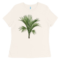 Bone Botanical Majesty Palm Illustrations Ladies Tee - LillyAllenDesigns