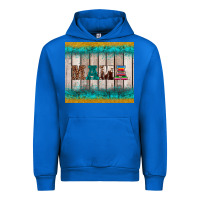Cobalt western turquoise mama Urban Hoodie - BarkalooDesign