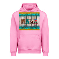 Fuchsia Pink western turquoise mama Urban Hoodie - BarkalooDesign
