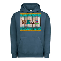 Pigment Midnight Navy western turquoise mama Urban Hoodie - BarkalooDesign