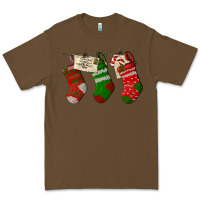 Cacao Christmas Socks With Santa Letter Premium Tee - LillyAllenDesigns