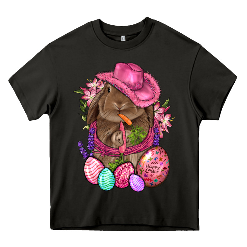 Cowboy Rabbit Easter Heavy Core Tee by BundleAndBundleShop | Teevron