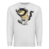 Oatmeal Heather where the wild things are carol Premium Sweatshirt - lanVoArt