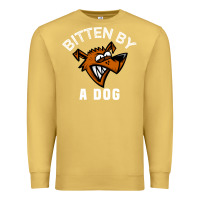 Antique Gold bitten by a dog angry dog bite funny gift Premium Sweatshirt - lanVoArt