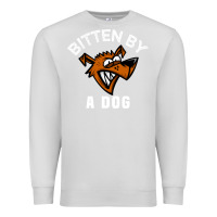 Dove Grey bitten by a dog angry dog bite funny gift Premium Sweatshirt - lanVoArt