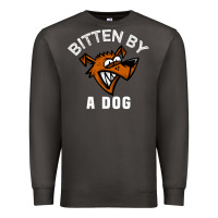 Smoke bitten by a dog angry dog bite funny gift Premium Sweatshirt - lanVoArt