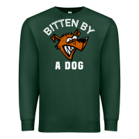 Bitten By A Dog Angry Dog Bite Funny Gift Premium Sweatshirt | Teevron