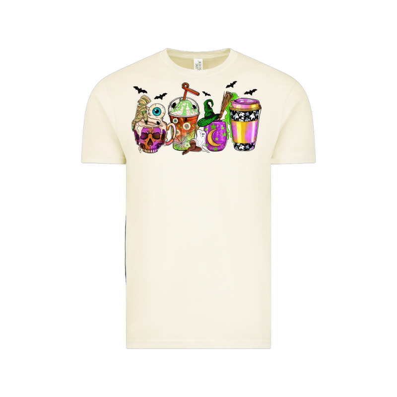 Halloween Coffee Cups Vintage Tee by NancyCooperArtShop | Teevron