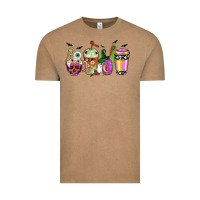 Vintage Coffee Halloween coffee cups Vintage Tee - NancyCooperArtShop