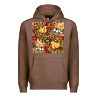 Chestnut christmas chicken Premium Hoodie - FaDigitalArtStudio