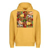 Mustard christmas chicken Premium Hoodie - FaDigitalArtStudio