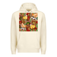 Sandshell christmas chicken Premium Hoodie - FaDigitalArtStudio