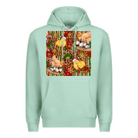 Seafoam christmas chicken Premium Hoodie - FaDigitalArtStudio