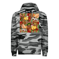 Slate Camo christmas chicken Premium Hoodie - FaDigitalArtStudio