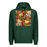Sports Green christmas chicken Premium Hoodie - FaDigitalArtStudio
