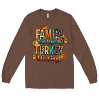 Chestnut family thanksgiving turkey blessing Long Sleeve Tee - CowGirlArtShop