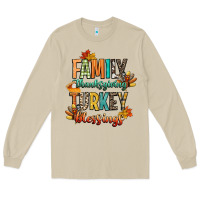 Mushroom family thanksgiving turkey blessing Long Sleeve Tee - CowGirlArtShop