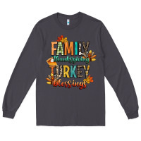 Smoke family thanksgiving turkey blessing Long Sleeve Tee - CowGirlArtShop