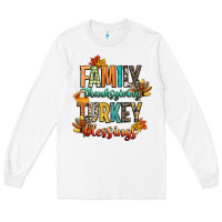 White family thanksgiving turkey blessing Long Sleeve Tee - CowGirlArtShop