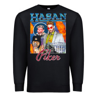 Black hasan piker t shirts gift for fans for men and women gift mother day f Premium Sweatshirt - lanVoArt