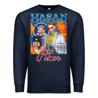 Navy hasan piker t shirts gift for fans for men and women gift mother day f Premium Sweatshirt - lanVoArt