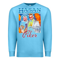 Ocean Blue hasan piker t shirts gift for fans for men and women gift mother day f Premium Sweatshirt - lanVoArt