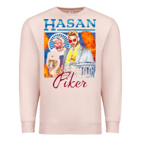 Pale Pink hasan piker t shirts gift for fans for men and women gift mother day f Premium Sweatshirt - lanVoArt