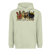 Peace Love Hockey Heavyweight Hoodie | Teevron