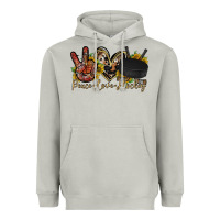 Moon Dust peace love hockey Heavyweight Hoodie - RacoonDesign