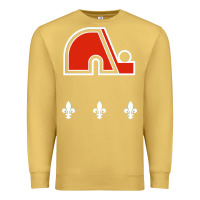 Antique Gold vintage quebec hockey   retro nordiques Premium Sweatshirt - lanVoArt