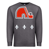 Charcoal Heather vintage quebec hockey   retro nordiques Premium Sweatshirt - lanVoArt