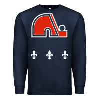 Navy vintage quebec hockey   retro nordiques Premium Sweatshirt - lanVoArt