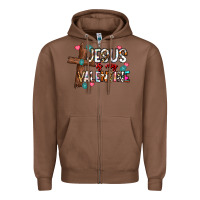 Chestnut jesus is my valentine Zipper Hoodie - CowhideDigitalArt