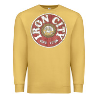 Antique Gold vintage retro iron city(beer) proof Premium Sweatshirt - lanVoArt