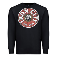 Black vintage retro iron city(beer) proof Premium Sweatshirt - lanVoArt