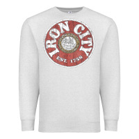 Oatmeal Heather vintage retro iron city(beer) proof Premium Sweatshirt - lanVoArt