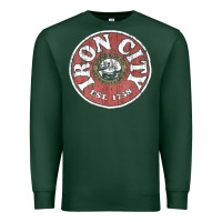 Sports Green vintage retro iron city(beer) proof Premium Sweatshirt - lanVoArt
