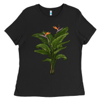 Black the bird of paradise Ladies Tee - LillyAllenDesigns