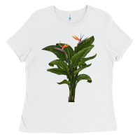 White the bird of paradise Ladies Tee - LillyAllenDesigns