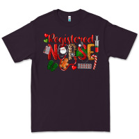 Plum Registered Nurse Christmas Premium Tee - LillyAllenDesigns