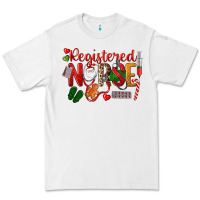 White Registered Nurse Christmas Premium Tee - LillyAllenDesigns
