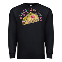 Black Tacos Are My Valentine Premium Sweatshirt - CowhideDigitalArt