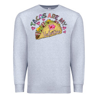 Heather Grey Tacos Are My Valentine Premium Sweatshirt - CowhideDigitalArt
