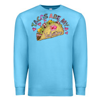 Ocean Blue Tacos Are My Valentine Premium Sweatshirt - CowhideDigitalArt