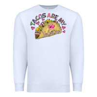 White Tacos Are My Valentine Premium Sweatshirt - CowhideDigitalArt